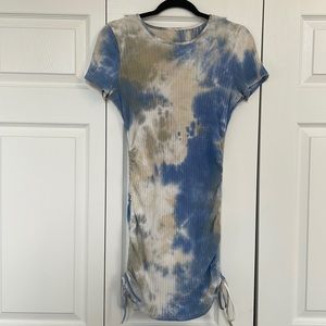 Tye-Dye adjustable length mini dress XL Zaful